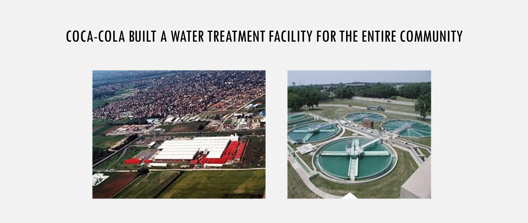 Coca-cola water treatment facility